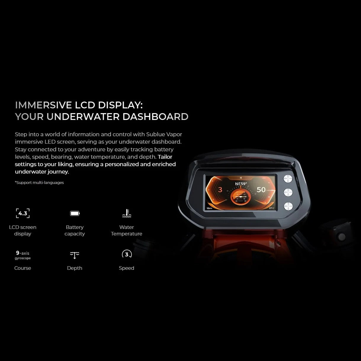 Scooter submarino Sublue Vapor