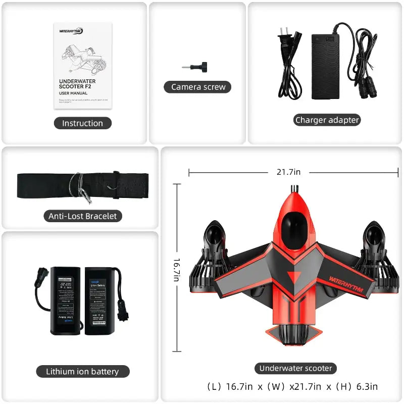 Patinete submarino Waterhythm F2
